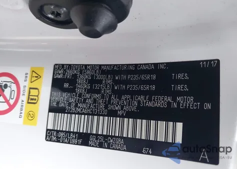 2017 Lexus Rx 350 F Sport z USA, uszkodzony, nr VIN 2T2BZMCA6HC13A330